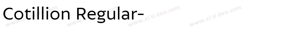 Cotillion Regular字体转换